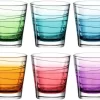Leonardo Trinkglas VARIO STRUTTURA 6 Stück Sortiert 250 Ml Farbverlauf 10