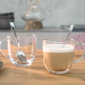 Leonardo 2 Latte Macchiato Tassen NAPOLI 280 Ml + 2 Löffel 7