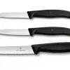 Victorinox SwissClassic Gemüsemesser-Set, Schwarz, 3-teilig 7