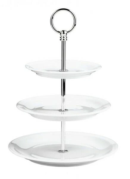 Pillivuyt Etagere Mit Versilbertem Tragegriff 3 Stufen Größe 165 X 200 X 240 Mm 1
