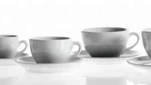 Classic Espressotasse Flach Von Porzellanfabrik Walküre, Weiß 6