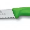 Victorinox SwissClassic Tomaten- Und Wurstmesser Mit Wellenschliff, 11 Cm, Grün 7