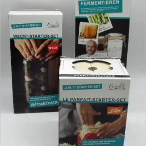 SCHMITT Steinzeug & Keramik Schmitt Fermentier-Starter-Set Le Parfait-Glas 1000 Ml 9