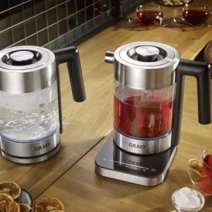 Graef Glaswasserkocher WK350 Mit Temperatureinstellung & Teesieb 24
