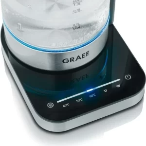 Graef Glaswasserkocher WK350 Mit Temperatureinstellung & Teesieb 12