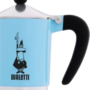 Bialetti Espressokocher Rainbow Hellblau 3 Tassen 10